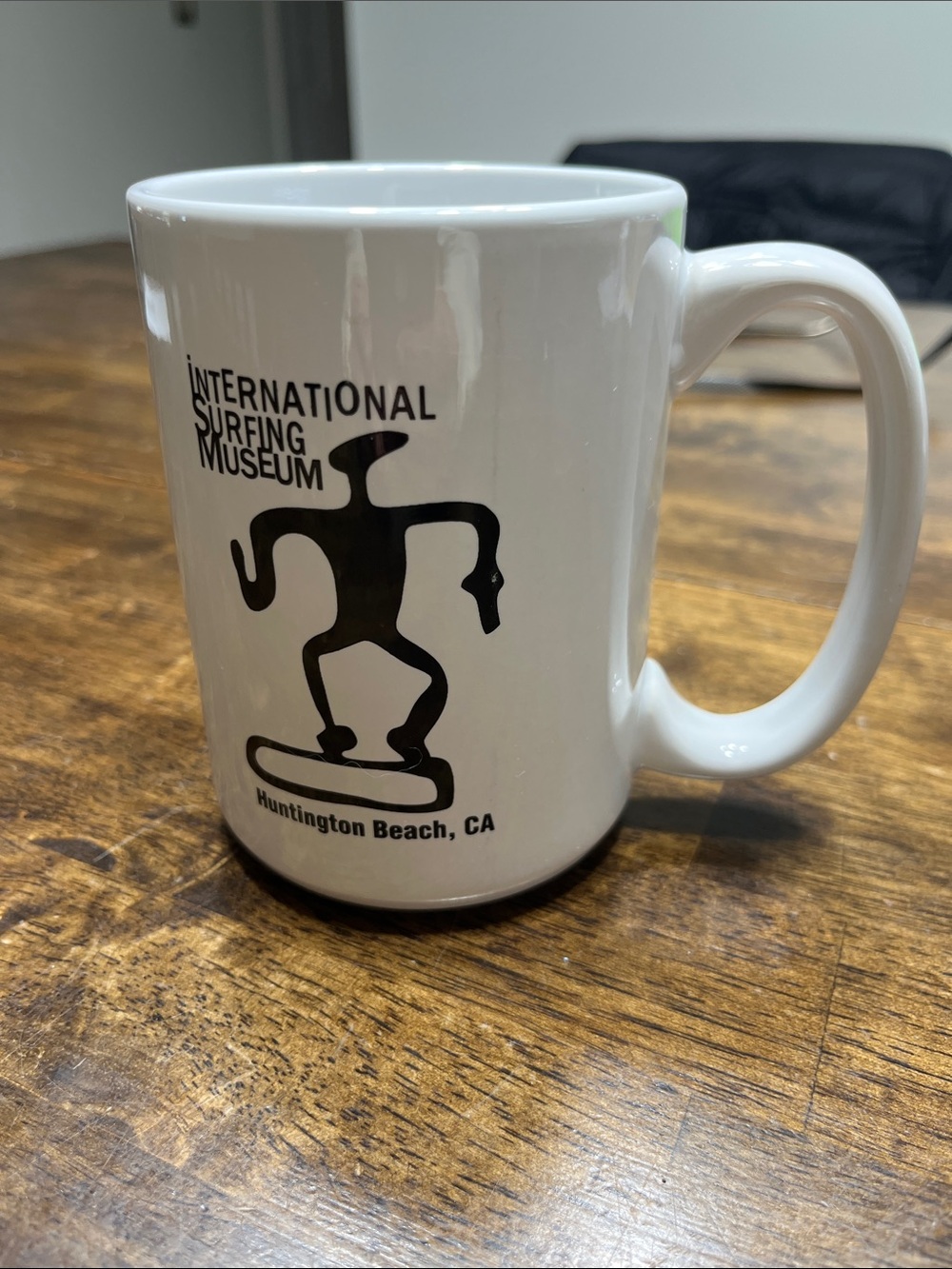 White Ceramic Coffee Mug - Huntington Beach